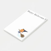 Halloween Hexenkürbis Flying Sticky Notes Post-it Klebezettel (angewinkelt)