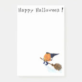 Halloween Hexenkürbis Flying Sticky Notes Post-it Klebezettel (Vorderseite)