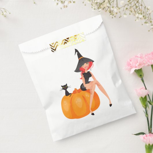 Halloween Hexenkürbis Geschenktütchen (Versiegelt)