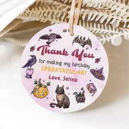 Halloween Hexenkürbis Katze Geburtstagsbegütertags Geschenkanhänger