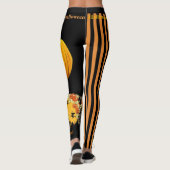 Halloween Hexenkürbis Leggings Black Pants (Rückseite)