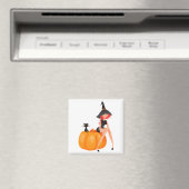 Halloween Hexenkürbis Magnet (In Situ (Geschirrspüler))