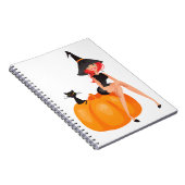 Halloween Hexenkürbis Notizblock (Rechte Seite)