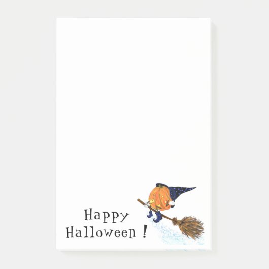 Halloween Hexenkürbis Post-it®-Notizen Post-it Klebezettel (Vorderseite)