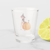 Halloween Hexenkürbis Schnapsglas (Rückseite)