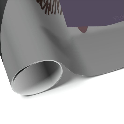 Halloween Hexenkürbis Schwarze Katze Dein Text Geschenkpapier (Rolleneckpunkt)