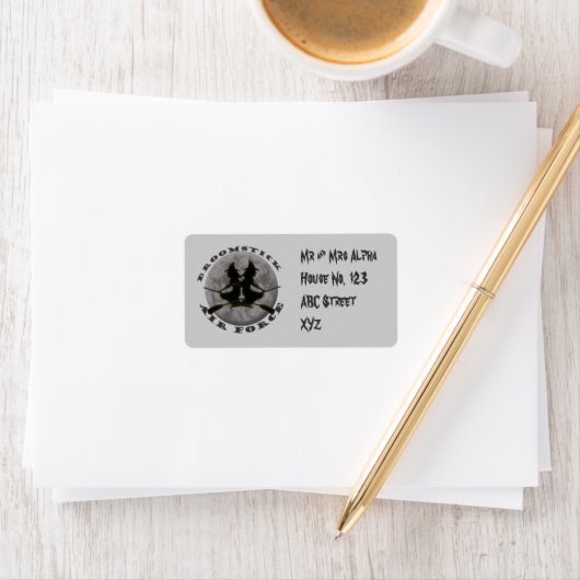 Halloween-Hexenlabel Adressaufkleber (Insitu)