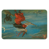 Halloween Hexenmagnet Magnet (Horizontal)