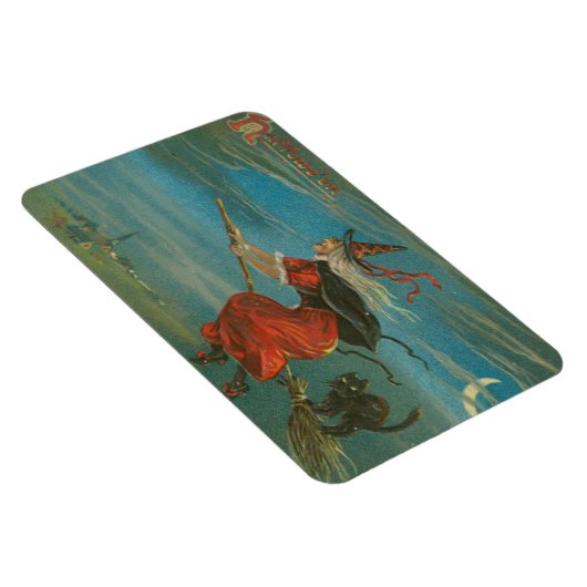 Halloween Hexenmagnet Magnet (Rechte Seite)