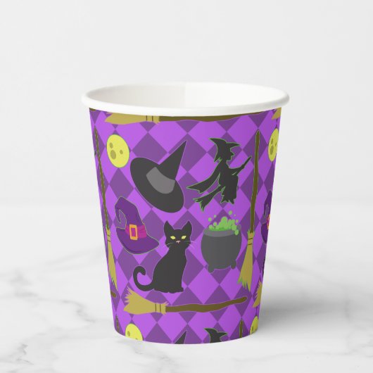 Halloween Hexenmeisterschaft Pappbecher (Links)