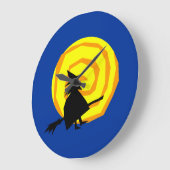 Halloween Hexenmondwall-Uhr Große Wanduhr (Winkel)