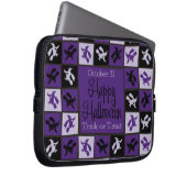 Halloween-Hexenmosaik Laptopschutzhülle (Vorne Rechts)
