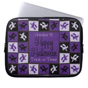 Halloween-Hexenmosaik Laptopschutzhülle