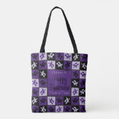 Halloween-Hexenmosaik Tasche (Rückseite)