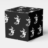 Halloween-Hexenmuster, schwarz-weiß Geschenkschachtel (Vorderseite)