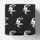 Halloween-Hexenmuster, schwarz-weiß Geschenkschachtel (Oben)