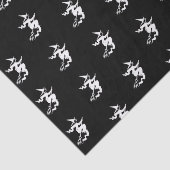 Halloween-Hexenmuster, schwarz-weiß Seidenpapier (Detail)