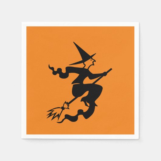 Halloween-Hexenopapier Serviette (Vorderseite)