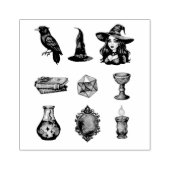halloween Hexenpack Vintag Gummistempel (Prägung)