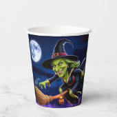 Halloween/Hexenpapier-Cup Pappbecher (Rückseite)