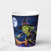 Halloween/Hexenpapier-Cup Pappbecher (Vorderseite)