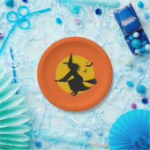 Halloween-Hexenpapier-Teller Pappteller (Party)