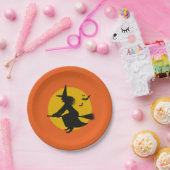 Halloween-Hexenpapier-Teller Pappteller (Party)