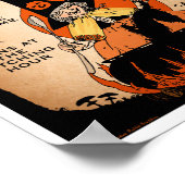 Halloween Hexenplakat Omas Mitternachtsküche Poster (Ecke)