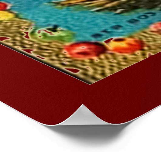 Halloween-Hexenposter in Rot Poster (Ecke)