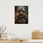 Halloween Hexenposter Poster (Küche)