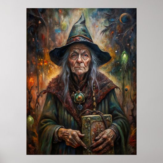 Halloween Hexenposter Poster (Vorne)