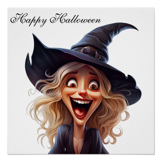 Halloween Hexenposter Poster (Vorderseite)