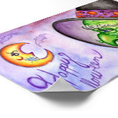 Halloween Hexenposter Poster (Ecke)