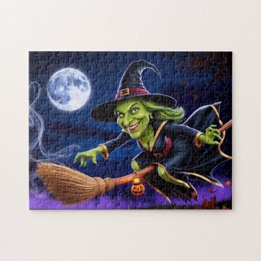 Halloween/Hexenpuzzle Puzzle (Horizontal)