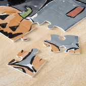 Halloween-Hexenrätsel Puzzle (Seite)