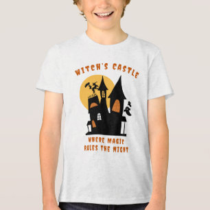 Halloween Hexenschloss Kinder T - Shirt Magische N