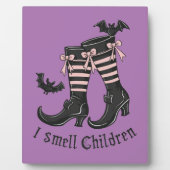 Halloween Hexenschuhe Fotoplatte (Vorderseite)