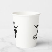 Halloween Hexenschwarz-weiß-Spore Pappbecher (Rechts)