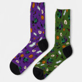 Halloween Hexensocken Socken (Linkes Detail)