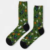 Halloween Hexensocken Socken (Linkes Detail)