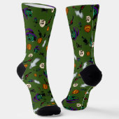 Halloween Hexensocken Socken (Gewinkelt)