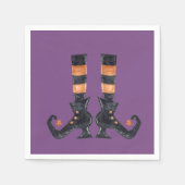 Halloween Hexenstiefel Serviette (Vorderseite)