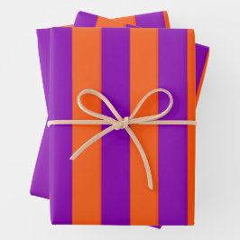 Halloween-Hexenstreifen Geschenkpapier Set