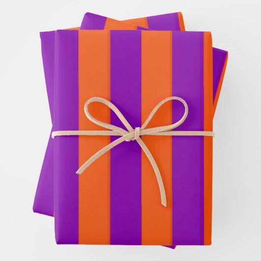 Halloween-Hexenstreifen Geschenkpapier Set (Beispiel)