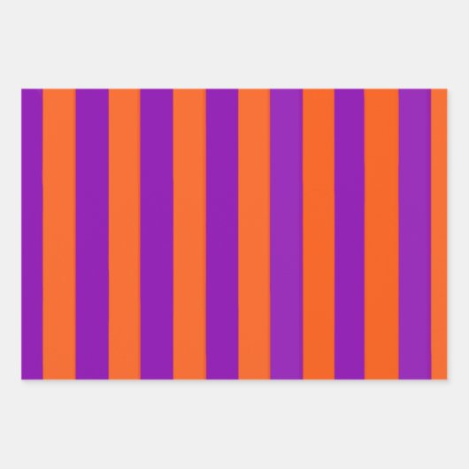 Halloween-Hexenstreifen Geschenkpapier Set (Vorderseite)