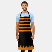 Halloween Hexenstreifen Schürze (Getragen)