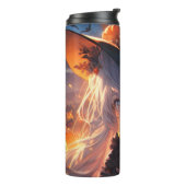 Halloween-Hexenszene Thermosbecher (Nach links gedreht)