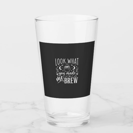 Halloween-Hexentrank Lustiges Potion-Design_1 Glas (Vorderseite)