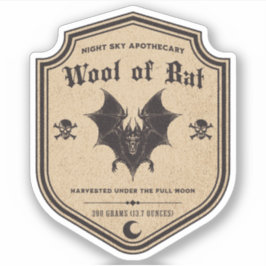 Halloween Hexentränke Apothekarflaschen-Etikett Aufkleber