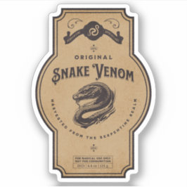 Halloween Hexentränke Apothekarflaschen-Etikett Aufkleber